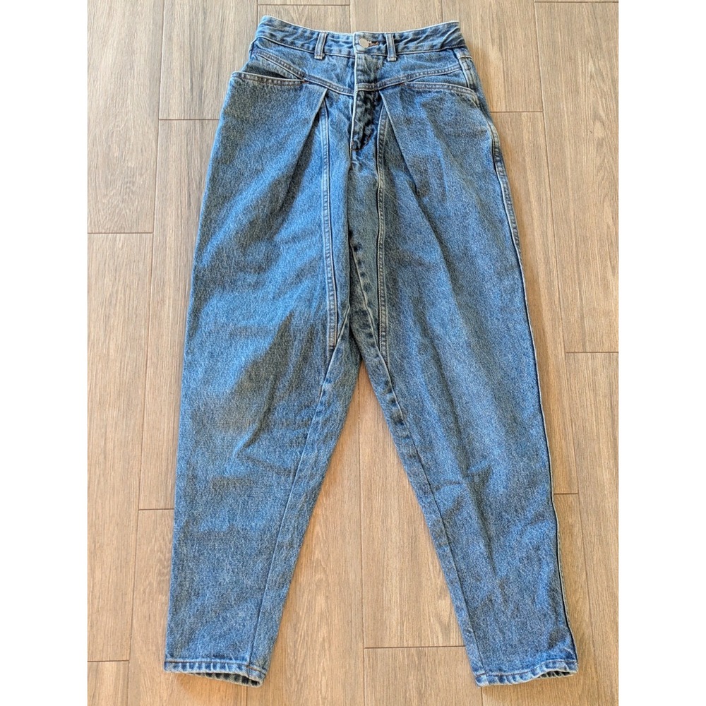 Vintage 80's 90's Guess Jeans Georges Marciano Mom High Waisted Blue Size 24 USA